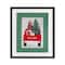 Stupell Industries Sleigh Truck with Christmas Phrases Framed Print Under Glass Wall Art